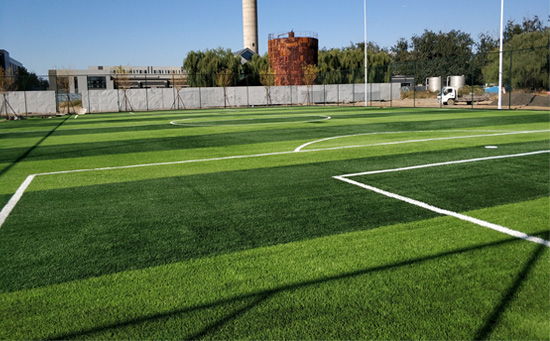 足球场地人工草坪建造