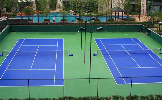 塑胶网球场围网施工