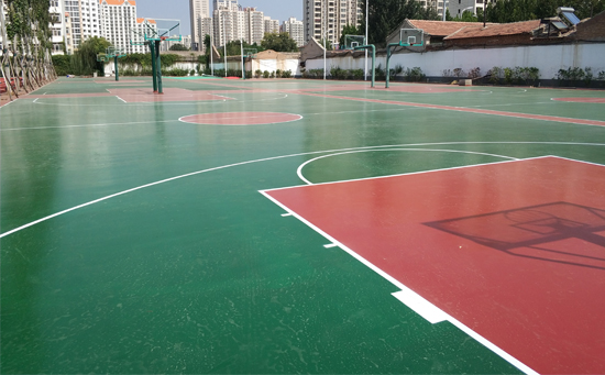 硅pu学校篮球场地面方案