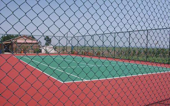 塑胶网球场护栏图片
