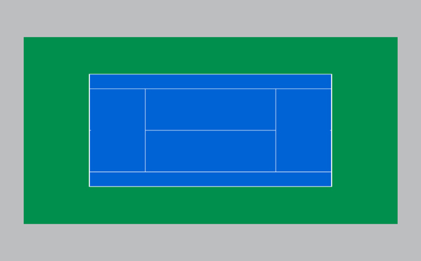 网球场蓝绿配色方案图片